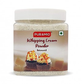 Puramio Whipping Cream Powder Butterscotch  Plastic Jar  250 grams